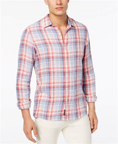 michael kors men's linen shirt.